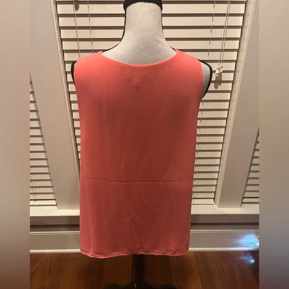 Cato Coral Sleeveless V-Neck Tank Top - Picture 3 of 6